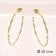 trendor 28164-40 Women's Hoop Earrings Gold Plated Silver 925 ⌀ 40 mm 3