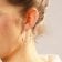 trendor 28164-40 Women's Hoop Earrings Gold Plated Silver 925 ⌀ 40 mm 4