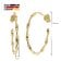 trendor 28164-30 Ladies' Hoop Earrings Gold Plated Silver 925 ⌀ 30 mm 5