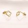 trendor 28170 Women's Earrings Gold 333/8K Studs Earrings Open Cross 3