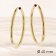 trendor 28175-40 Women's Hoop Earrings Gold Plated 925 Silver Ø 40 mm 3