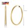 trendor 28175-40 Women's Hoop Earrings Gold Plated 925 Silver Ø 40 mm 5