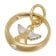 trendor 28209 Christening Ring Pendant Gold 585 / 14K 1