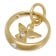 trendor 28210 Taufring Mit Engel Gold 333 / 8K An Vergoldeter Silberkette 2