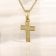 trendor 28220 Kreuz für Kinder Gold 333 / 8K An Vergoldeter Silberkette 3