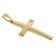 trendor 75543 Kreuz-Anhänger 24 mm Gold 585 + Silberkette goldplattiert 2