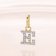 trendor 28266-E Women's Necklace With Letter E Gold-Plated 925 Silver 3