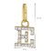 trendor 28266-E Women's Necklace With Letter E Gold-Plated 925 Silver 5