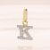 trendor 28266-K Women's Necklace With Letter K Gold-Plated 925 Silver 3