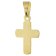 trendor 28385 Kreuz für Kinder Gold 585/14K Bicolor + Vergoldete Silberkette 3