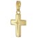 trendor 28392 Kreuz-Anhänger für Kinder Gold 585/14K mit goldplattierter Kette 2