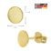 trendor 28458 Damen-Ohrringe 333 / 8K Gold Ohrstecker Ø 6 mm 5