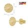 trendor 28463 Damen-Ohrringe 333 / 8K Gold Ohrstecker Ø 6 mm 5
