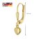 trendor 28465 Kinder-Ohrringe Gold 333 / 8K Herz-Ohrhänger 5