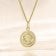 trendor 28468-03 Kinder Sternzeichen Fische Gold 333 mit vergoldeter Kette 3