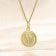 trendor 28468-07 Kinder Sternzeichen Krebs Gold 333 mit vergoldeter Kette 4