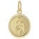 trendor 28468-09 Kinder Sternzeichen Jungfrau Gold 333 mit vergoldeter Kette 2