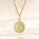 trendor 28468-09 Kinder Sternzeichen Jungfrau Gold 333 mit vergoldeter Kette 4