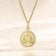 trendor 28468-10 Kinder Sternzeichen Waage Gold 333 mit vergoldeter Kette 3
