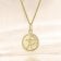 trendor 28468-12 Kinder Sternzeichen Schütze Gold 333 mit vergoldeter Kette 3