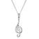 trendor 28587 Necklace with Treble Clef 925 Sterling Silver 1