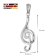 trendor 28587 Necklace with Treble Clef 925 Sterling Silver 6