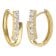 trendor 28537 Women's Hoop Earrings Gold-Plated 925 Silver 1