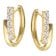 trendor 28537 Women's Hoop Earrings Gold-Plated 925 Silver 2