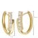 trendor 28537 Women's Hoop Earrings Gold-Plated 925 Silver 5