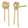trendor 28549 Women's Stud Earrings Gold-Plated 925 Silver 1