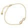 trendor 28443 Damen-Armband Unendlichkeit 925 Silber Vergoldet 1