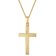 trendor 28592 Kreuz Gold 333 mit vergoldeter Silberkette 1