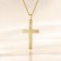 trendor 28592 Kreuz Gold 333 mit vergoldeter Silberkette 3