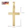 trendor 28592 Kreuz Gold 333 mit vergoldeter Silberkette 6