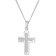 trendor 28742 Kreuz mit Halskette 925 Silber Rhodiniert 1