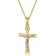 trendor 28744 Crucifix Pendant 22 mm With Gold-Plated 925 Silver Chain 1