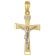 trendor 28744 Crucifix Pendant 22 mm With Gold-Plated 925 Silver Chain 2
