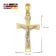 trendor 28744 Crucifix Pendant 22 mm With Gold-Plated 925 Silver Chain 6
