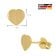 trendor 28745 Ohrringe Herzen für Damen und Mädchen Gold 333 / 8K Ohrstecker 5