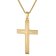 trendor 28862 Herren Kreuz-Anhänger Gold 333/8K Mit Vergoldeter Halskette 1