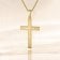 trendor 28862 Herren Kreuz-Anhänger Gold 333/8K Mit Vergoldeter Halskette 3