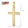 trendor 28862 Herren Kreuz-Anhänger Gold 333/8K Mit Vergoldeter Halskette 5