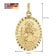 trendor 28960 Christophorus Anhänger Gold 333/8K Mit Vergoldeter Silberkette 7