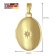 trendor 28962 Medaillon Gold 333/8K Mit Vergoldeter Silberkette 6