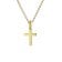 trendor 28967 Kreuz-Anhänger 333 Gold Mit Vergoldeter Silberkette für Kinder 1