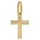 trendor 28968 Kreuz-Anhänger 333 Gold Mit Vergoldeter Silberkette für Kinder 2