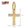 trendor 28968 Kreuz-Anhänger 333 Gold Mit Vergoldeter Silberkette für Kinder 6