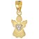 trendor 28974 Engel-Anhänger Gold 333 mit Vergoldeter Silberkette für Kinder 2
