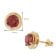 trendor 28990-16 Ladies´ Earrings 925 Silver Gold-Plated Dark Orange 5
