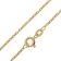 trendor 28804 Women's Necklace 925 Silver Gold-Plated Fine Anchor Chain 1.3 mm 1